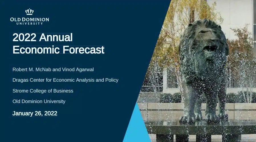 2022 Annual Economic Forecasting Project Presentation cover