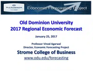 2017 Annual Economic Forecasting Project Presentation cover